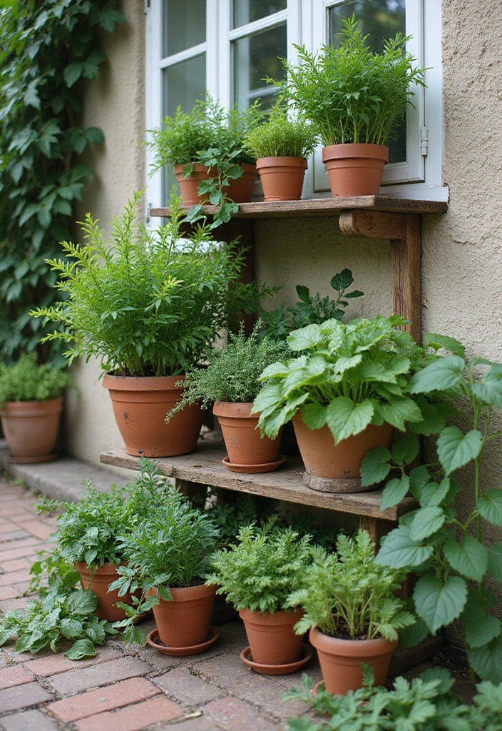 30 Patio Plant Ideas to Transform Your Outdoor Space 3 30 Patio Plant Ideas to Transform Your Outdoor Space - 3. Herb Garden Paradise