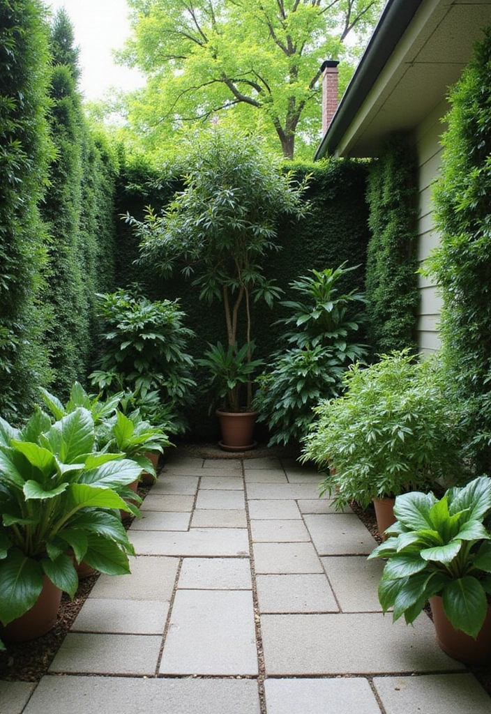 30 Patio Plant Ideas to Transform Your Outdoor Space 9 30 Patio Plant Ideas to Transform Your Outdoor Space - 9. Outdoor Privacy with Tall Plants