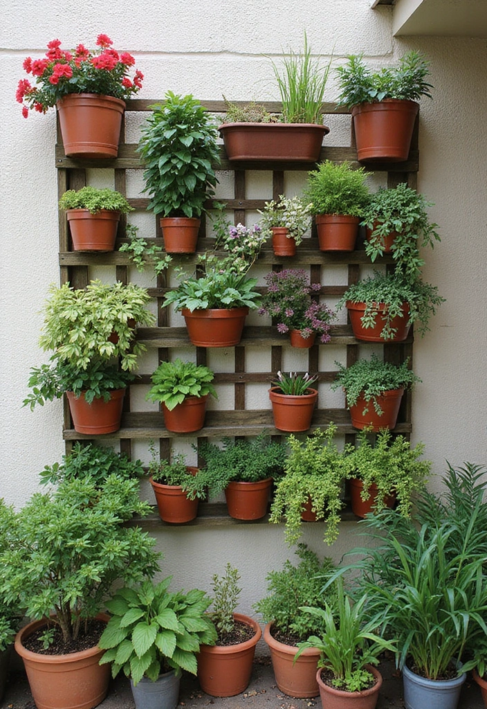 30 Patio Plant Wall Designs for Stylish Outdoor Living 16 30 Patio Plant Wall Designs for Stylish Outdoor Living - 16. Combination Plant Wall