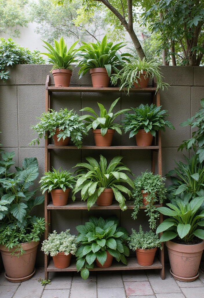 30 Patio Plant Wall Designs for Stylish Outdoor Living 19 30 Patio Plant Wall Designs for Stylish Outdoor Living - 19. Tiered Plant Wall
