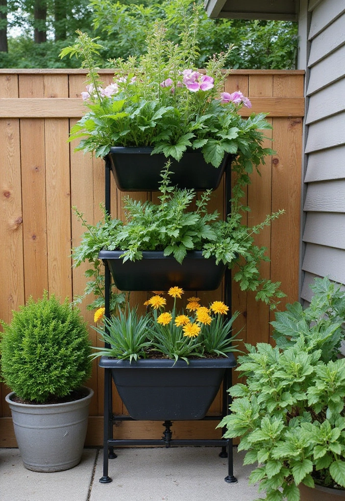 30 Patio Plant Wall Designs for Stylish Outdoor Living 24 30 Patio Plant Wall Designs for Stylish Outdoor Living - 24. Vertical Planter with Drip Irrigation