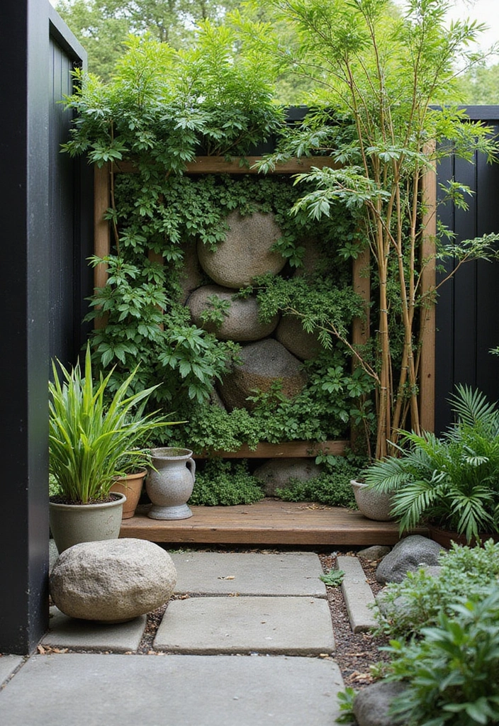 30 Patio Plant Wall Designs for Stylish Outdoor Living 25 30 Patio Plant Wall Designs for Stylish Outdoor Living - 25. Zen Vertical Garden