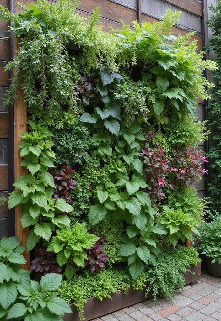30 Patio Plant Wall Designs for Stylish Outdoor Living 26 30 Patio Plant Wall Designs for Stylish Outdoor Living - 26. Edible Vertical Garden