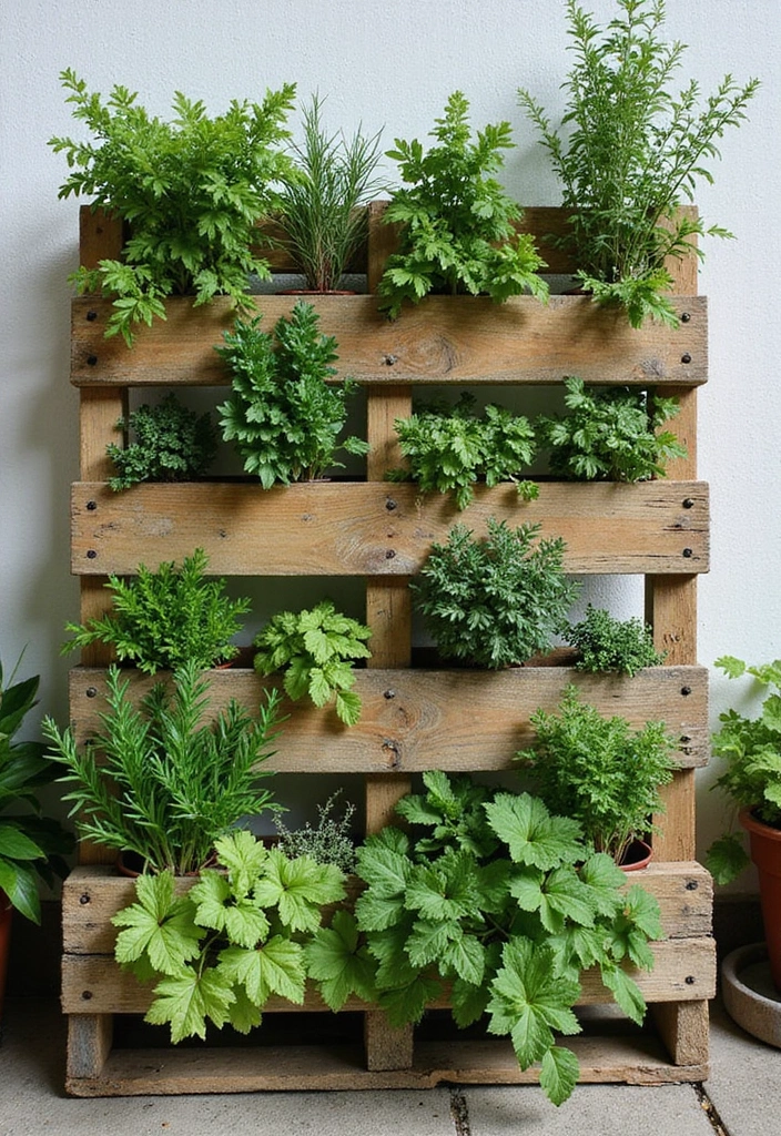 30 Patio Plant Wall Designs for Stylish Outdoor Living 5 30 Patio Plant Wall Designs for Stylish Outdoor Living - 5. Pallet Garden