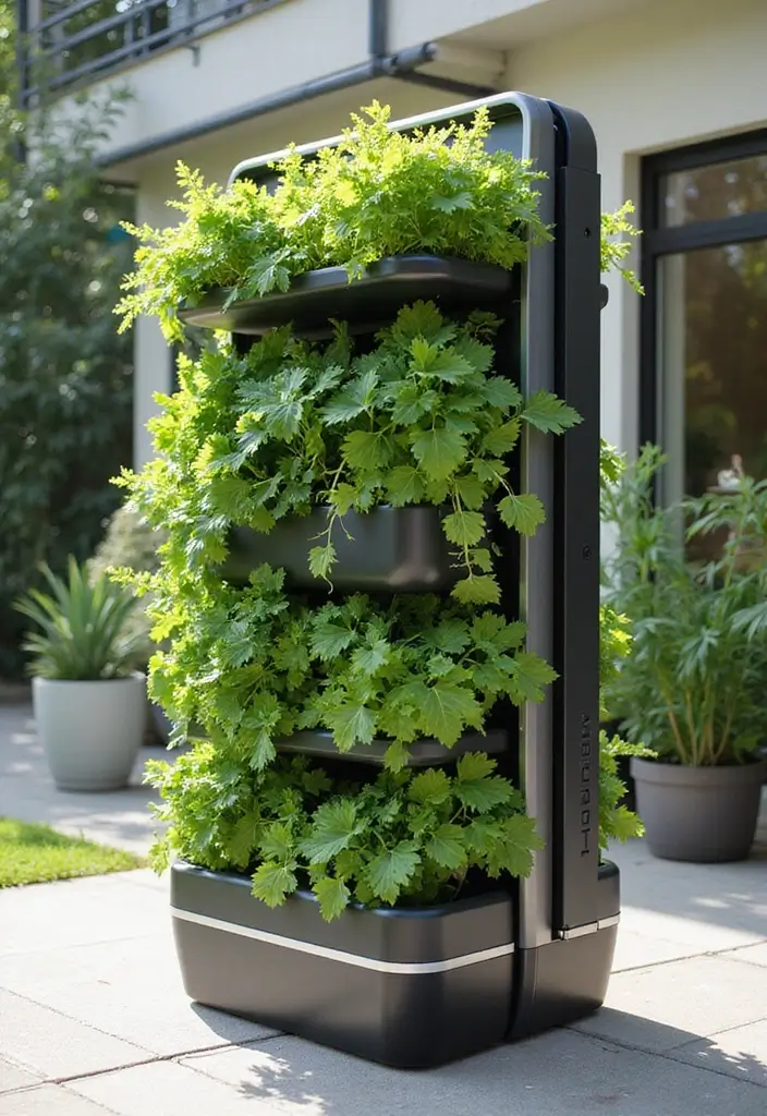30 Patio Plant Wall Designs for Stylish Outdoor Living 7 30 Patio Plant Wall Designs for Stylish Outdoor Living - 7. Vertical Hydroponic Garden