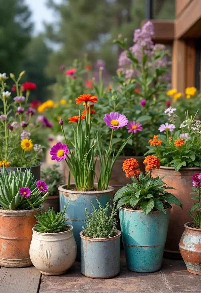 30 Plant Bed Ideas That Will Elevate Your Garden Design 20 30 Plant Bed Ideas That Will Elevate Your Garden Design - 20. Upcycled Planters