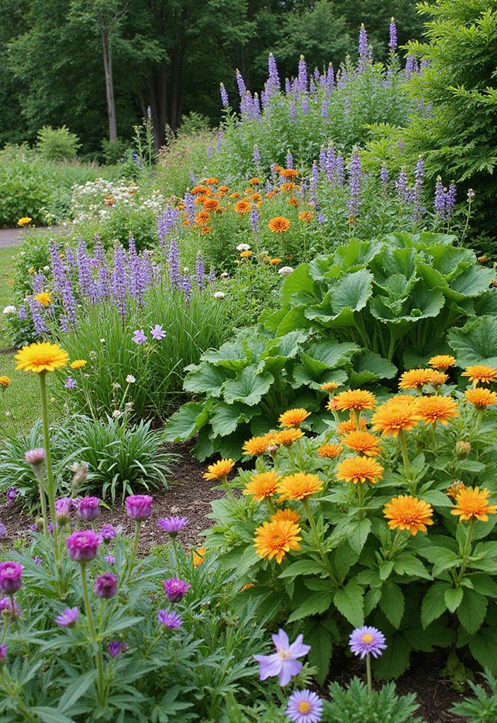30 Plant Border Ideas to Frame Your Garden Beautifully 14 30 Plant Border Ideas to Frame Your Garden Beautifully - 14. Native Plant Borders