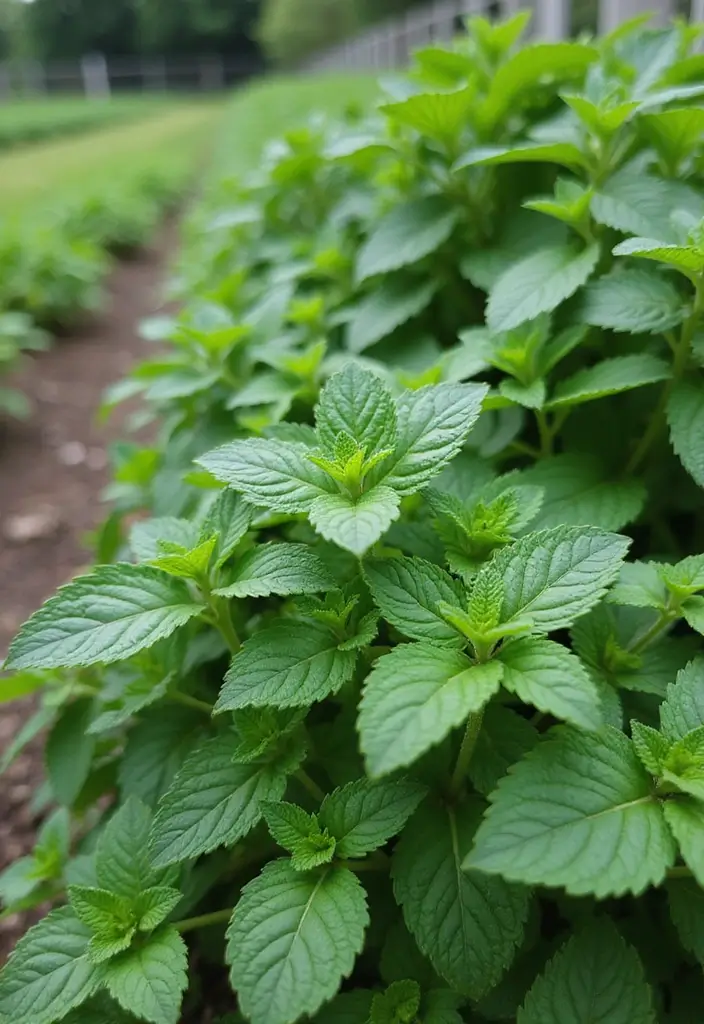 30 Plant Border Ideas to Frame Your Garden Beautifully 17 30 Plant Border Ideas to Frame Your Garden Beautifully - 17. Fragrant Mint Borders