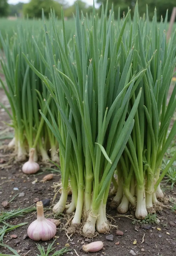 30 Plant Border Ideas to Frame Your Garden Beautifully 29 30 Plant Border Ideas to Frame Your Garden Beautifully - 29. Garlic Borders