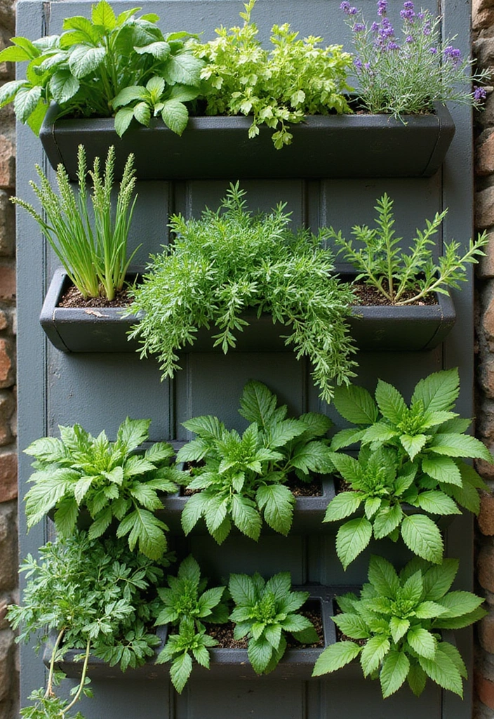 30 Plant Fence Ideas to Blend Nature with Privacy 1 30 Plant Fence Ideas to Blend Nature with Privacy - 1. Vertical Herb Wall
