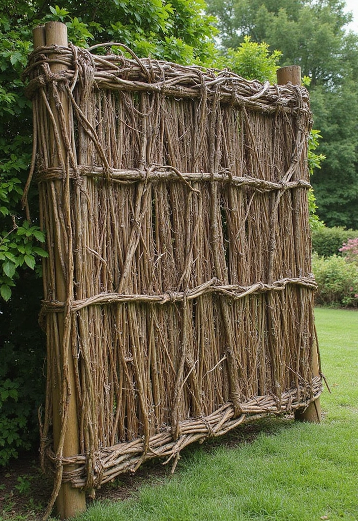 30 Plant Fence Ideas to Blend Nature with Privacy 17 30 Plant Fence Ideas to Blend Nature with Privacy - 17. Living Willow Fence