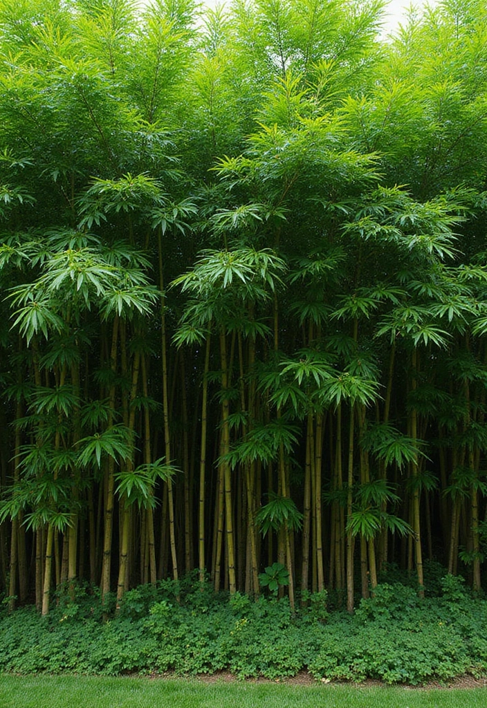30 Plant Fence Ideas to Blend Nature with Privacy 2 30 Plant Fence Ideas to Blend Nature with Privacy - 2. Bamboo Privacy Screen