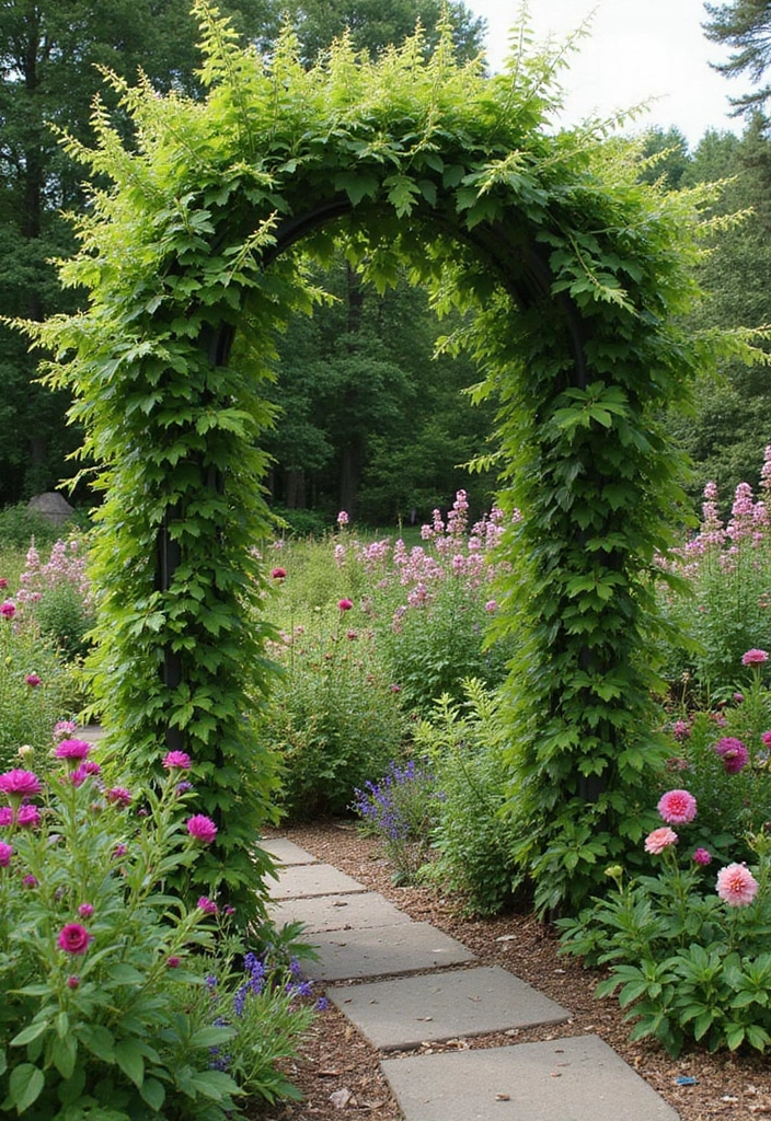 30 Plant Fence Ideas to Blend Nature with Privacy 3 30 Plant Fence Ideas to Blend Nature with Privacy - 3. Climbing Vines on Trellises