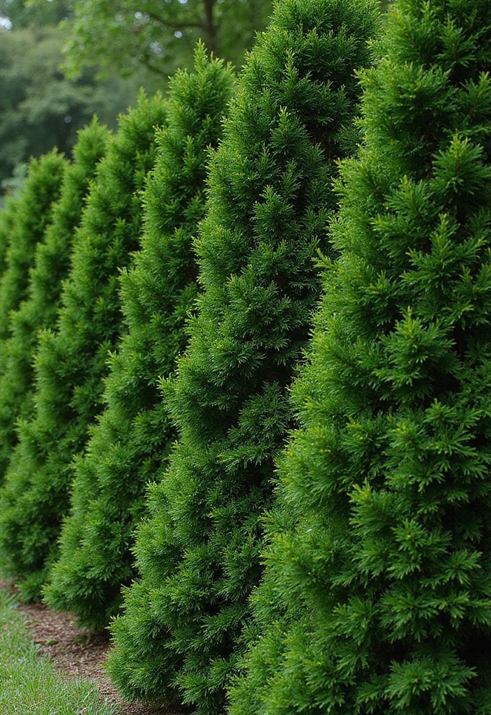 30 Plant Fence Ideas to Blend Nature with Privacy 8 30 Plant Fence Ideas to Blend Nature with Privacy - 8. Dense Evergreen Shrubs