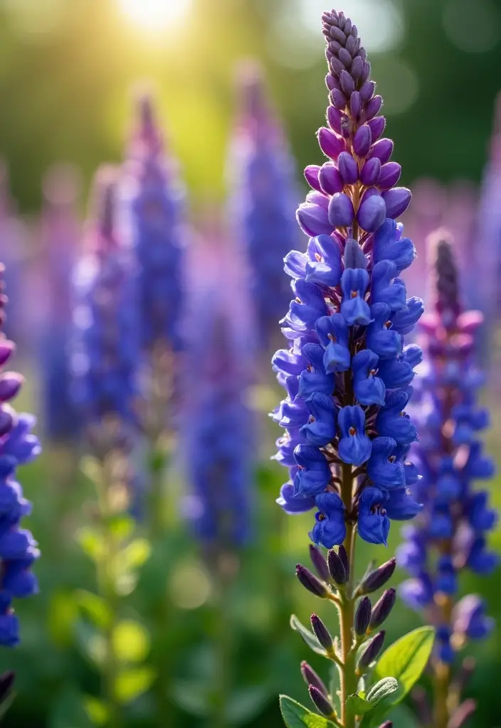 30 Plant Ideas for the Front of Your House to Boost Curb Appeal 18 30 Plant Ideas for the Front of Your House to Boost Curb Appeal - 18. Salvia for Color and Fragrance