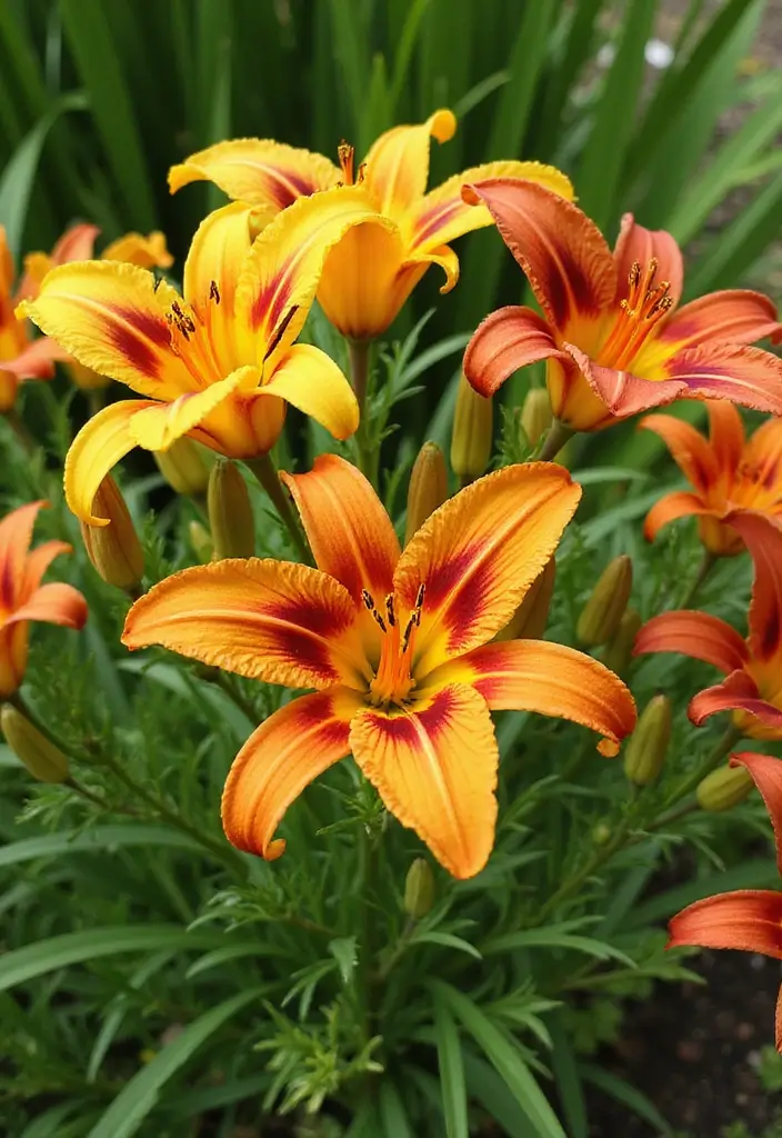 30 Plant Ideas for the Front of Your House to Boost Curb Appeal 2 30 Plant Ideas for the Front of Your House to Boost Curb Appeal - 2. Daylilies for Endless Color