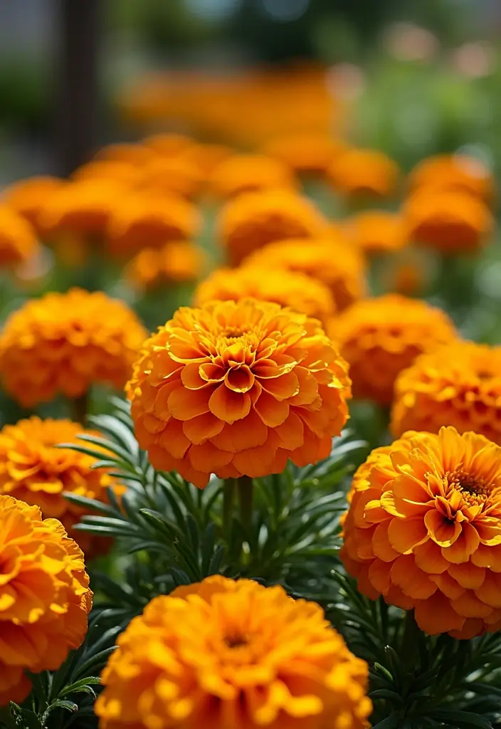 30 Plant Ideas for the Front of Your House to Boost Curb Appeal 20 30 Plant Ideas for the Front of Your House to Boost Curb Appeal - 20. Marigolds for Seasonal Cheer