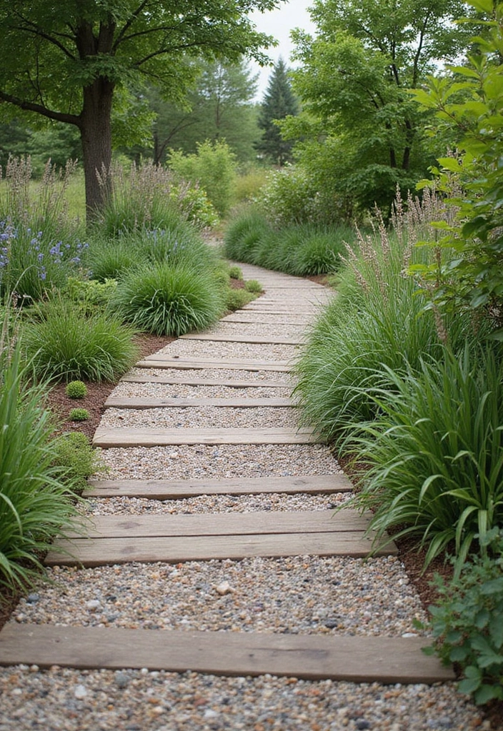 30 Plant Landscaping Ideas for a Lush Backyard - 12. Eco-Friendly Pathways