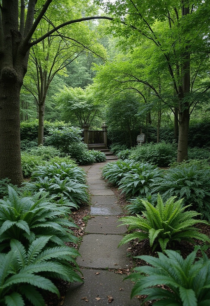 30 Plant Landscaping Ideas for a Lush Backyard - 14. Shade Gardens