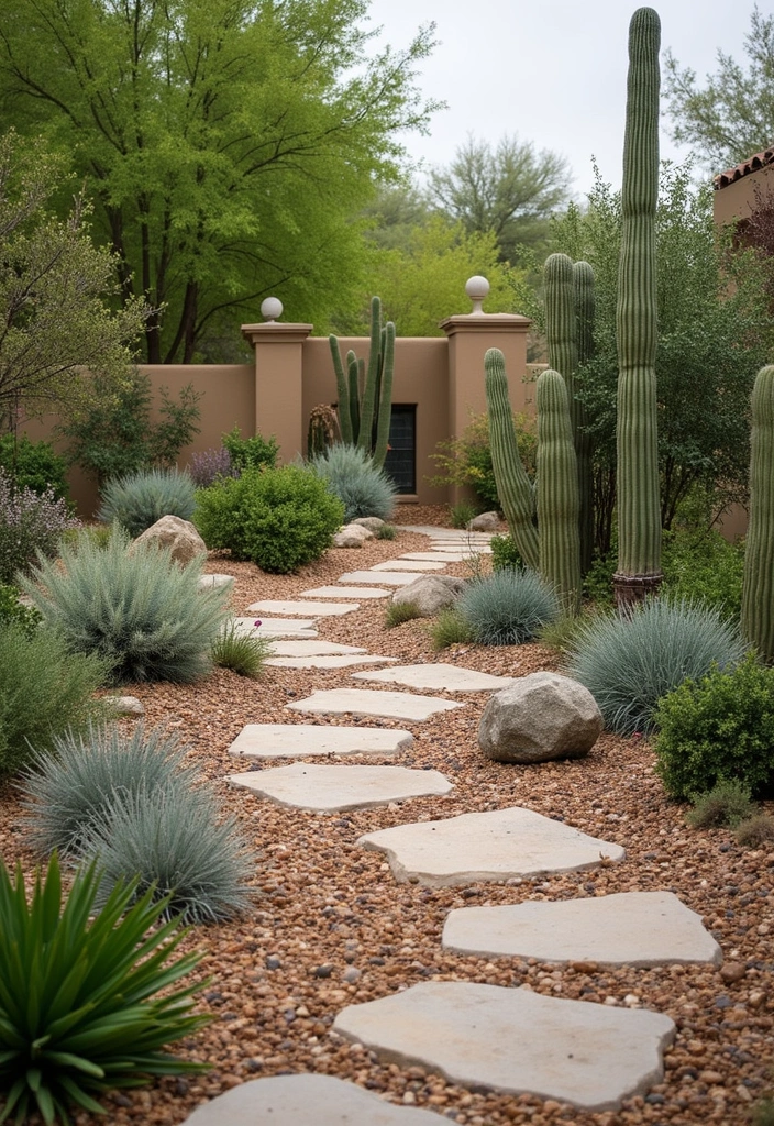 30 Plant Landscaping Ideas for a Lush Backyard - 2. Xeriscaping for Drought Resistance