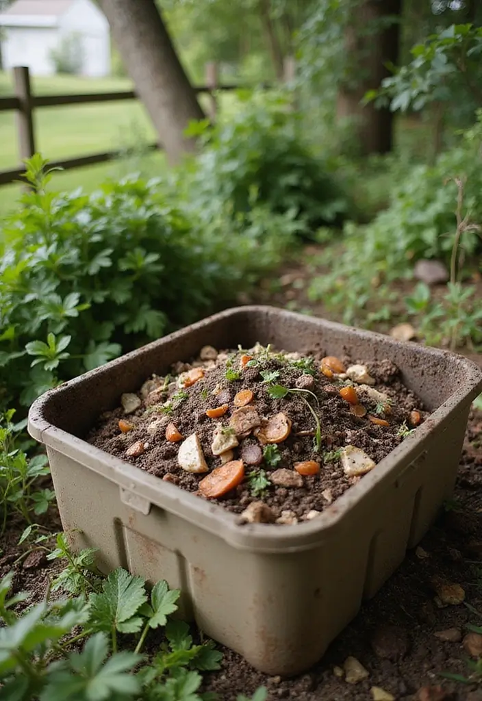 30 Plant Landscaping Ideas for a Lush Backyard - 27. Composting Systems