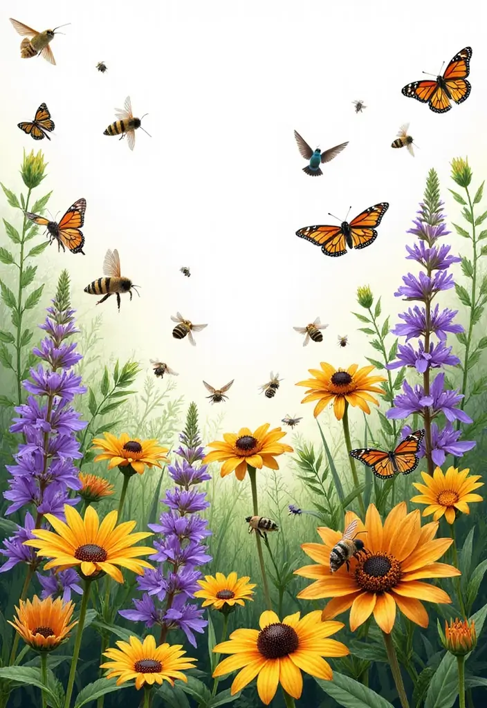 30 Plant Landscaping Ideas for a Lush Backyard - 28. Pollinator Gardens