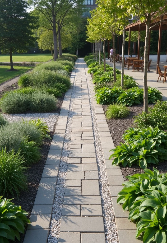 30 Plant Landscaping Ideas for a Lush Backyard - 29. Permeable Hardscaping