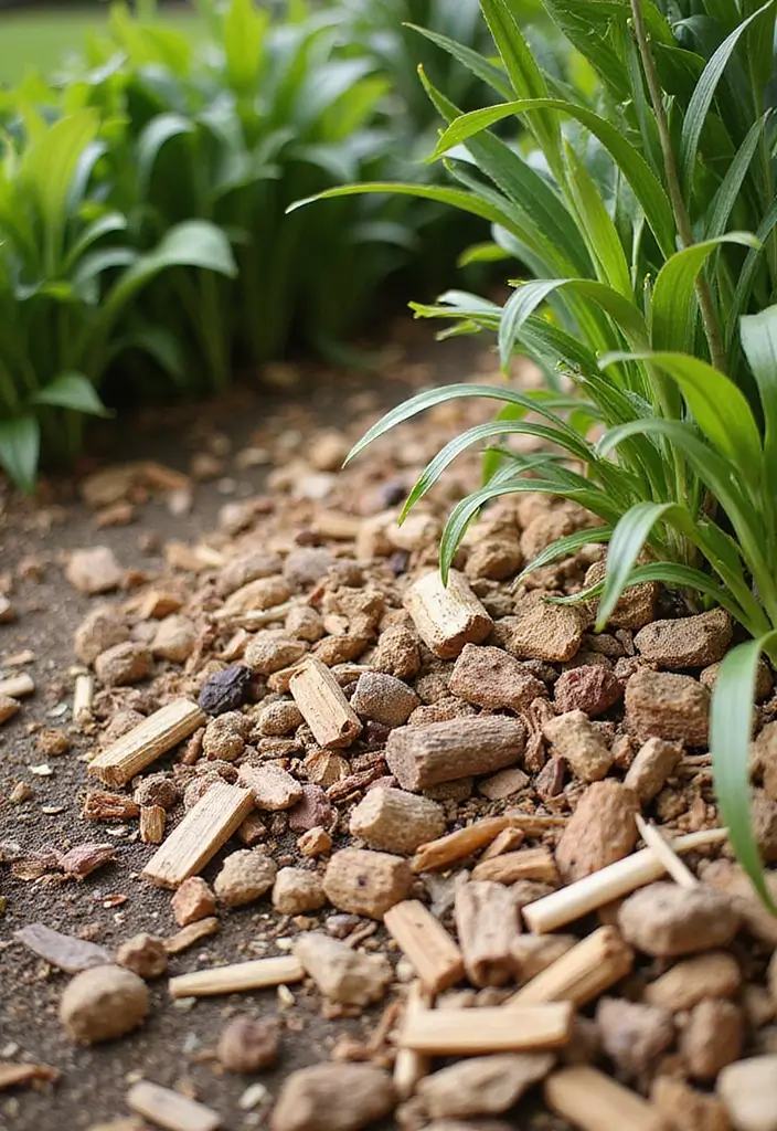 30 Plant Landscaping Ideas for a Lush Backyard - 9. Sustainable Mulching
