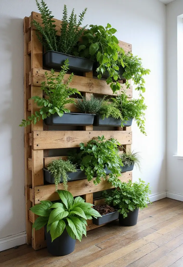 30 Plant Pot Design Ideas to Upgrade Your Decor 12 30 Plant Pot Design Ideas to Upgrade Your Decor - 12. Upcycled Wooden Pallets