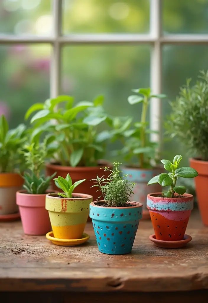 30 Plant Pot Design Ideas to Upgrade Your Decor 17 30 Plant Pot Design Ideas to Upgrade Your Decor - 17. Clay Pot Painting