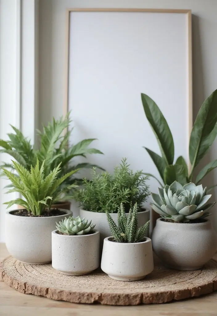30 Plant Pot Design Ideas to Upgrade Your Decor 4 30 Plant Pot Design Ideas to Upgrade Your Decor - 4. Concrete Pots