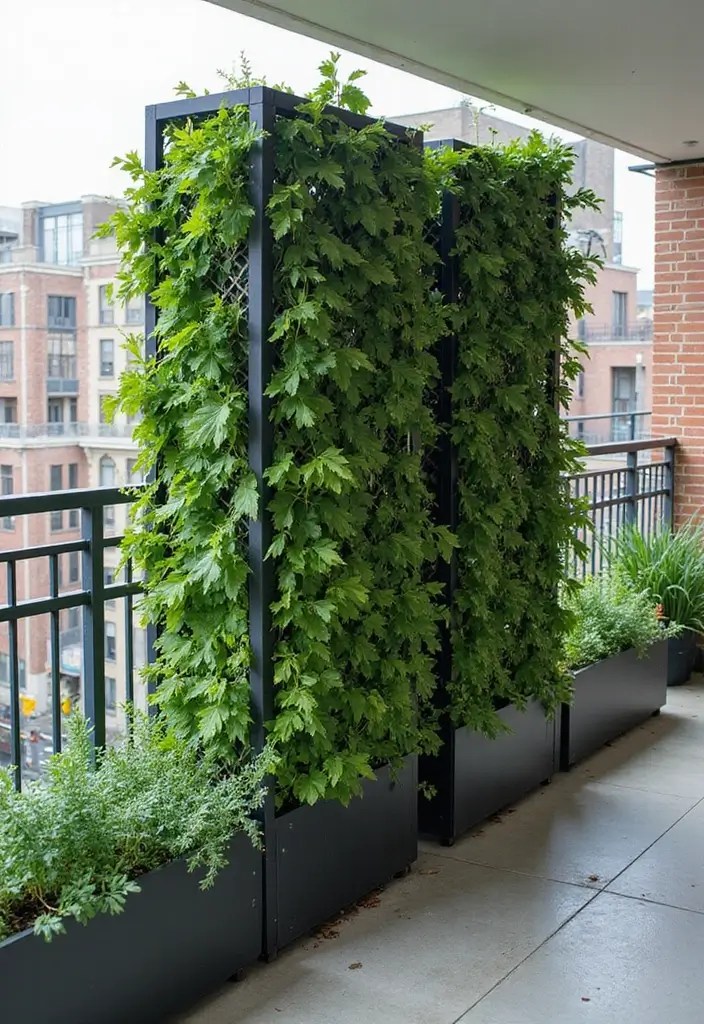 30 Plant Privacy Screen Ideas for a Natural Barrier - 25. Urban Green Screens