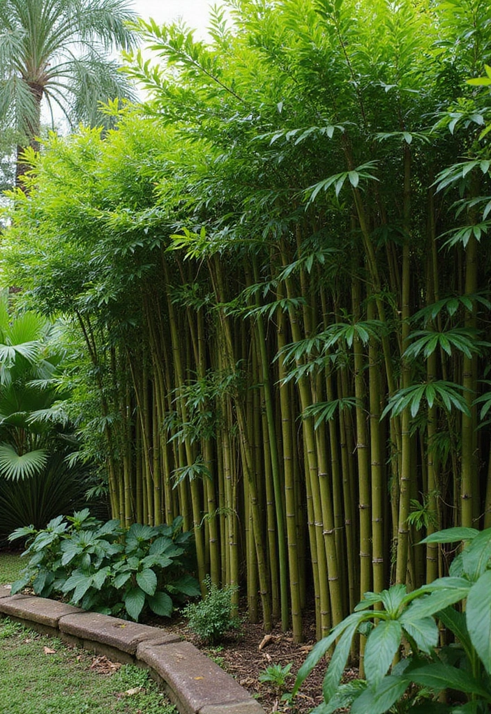 30 Plant Privacy Screen Ideas for a Natural Barrier - 29. Living Bamboo Fences