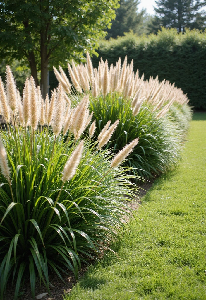 30 Plant Privacy Screen Ideas for a Natural Barrier - 4. Ornamental Grasses