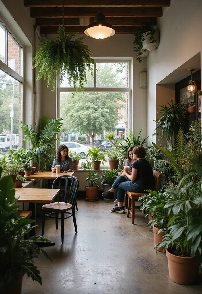 30 Plant Store Design Ideas That Attract Customers 19 30 Plant Store Design Ideas That Attract Customers - 19. Cozy Café Corner