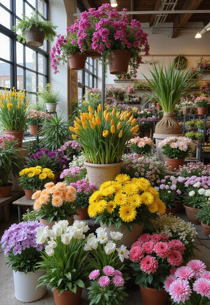 30 Plant Store Design Ideas That Attract Customers 6 30 Plant Store Design Ideas That Attract Customers - 6. Seasonal Displays