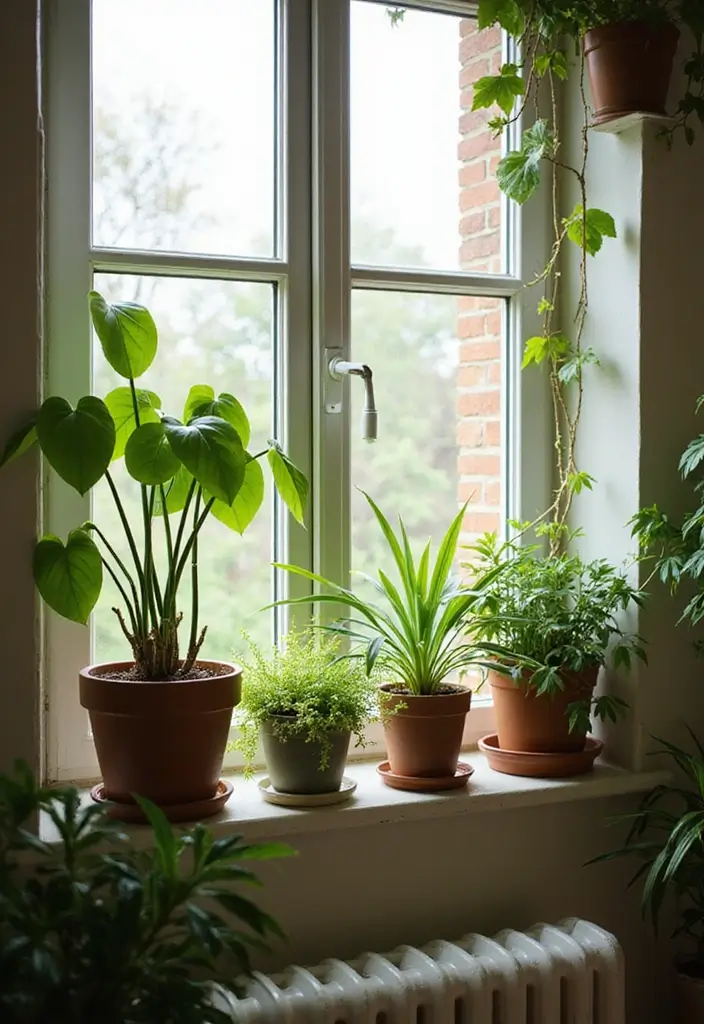 30 Pothos Plant Aesthetic Inspirations You’ll Love 12 30 Pothos Plant Aesthetic Inspirations You’ll Love - 12. Window Ledge Wonder