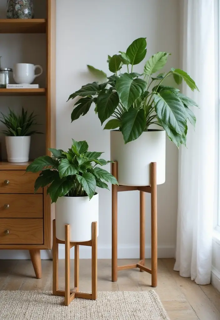 30 Pothos Plant Aesthetic Inspirations You’ll Love 13 30 Pothos Plant Aesthetic Inspirations You’ll Love - 13. Stylish Planter Stands