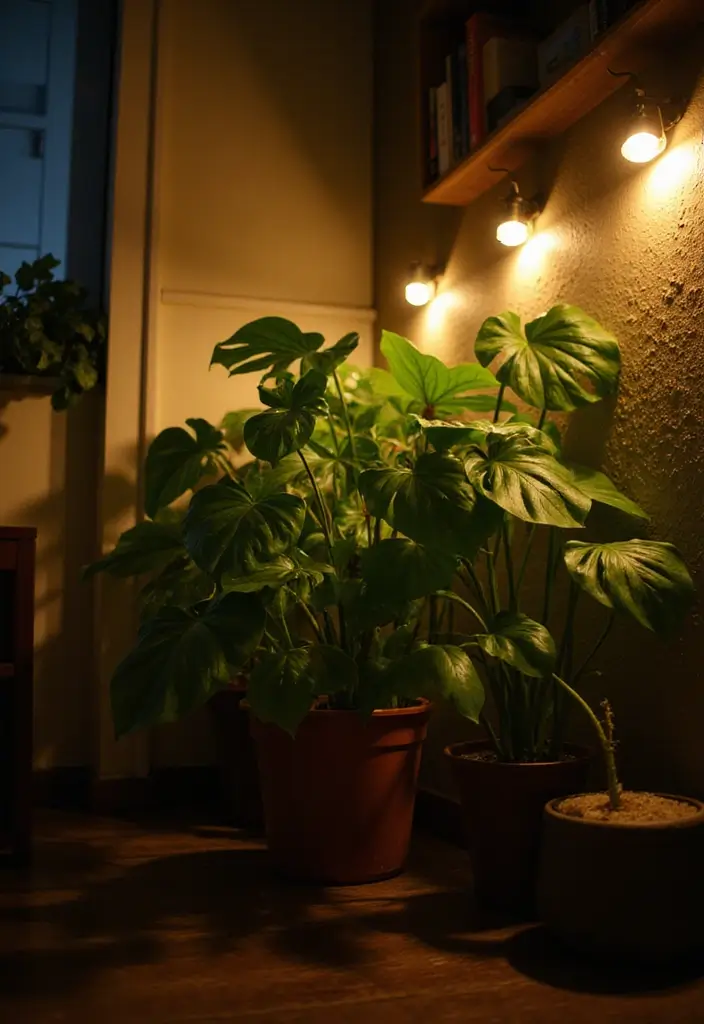 30 Pothos Plant Aesthetic Inspirations You’ll Love 27 30 Pothos Plant Aesthetic Inspirations You’ll Love - 27. Night Light Companion