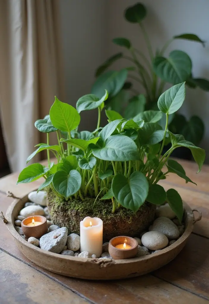 30 Pothos Plant Decor Ideas for Every Corner of Your Home 23 30 Pothos Plant Decor Ideas for Every Corner of Your Home - 23. Artistic Plant Arrangements