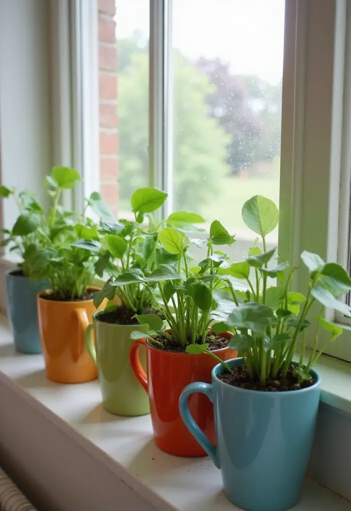 30 Pothos Plant Decor Ideas for Every Corner of Your Home 30 30 Pothos Plant Decor Ideas for Every Corner of Your Home - 30. Creative Coffee Mug Planters