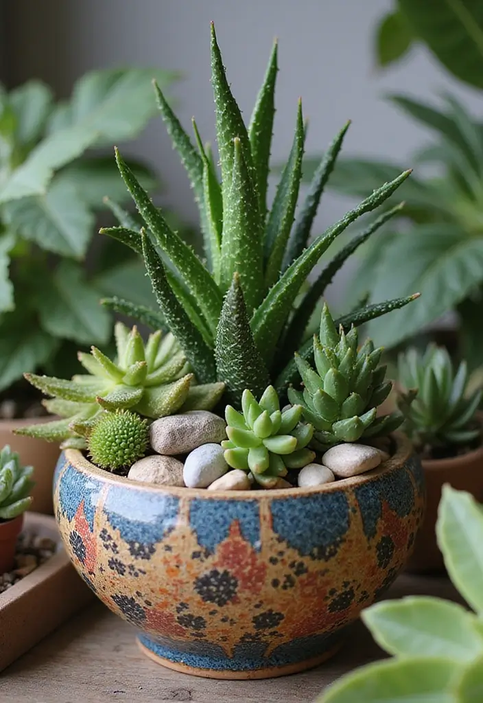 30 Snake Plant Pot Ideas for Stylish Indoor Decor 15 30 Snake Plant Pot Ideas for Stylish Indoor Decor - 15. Succulent Arrangements