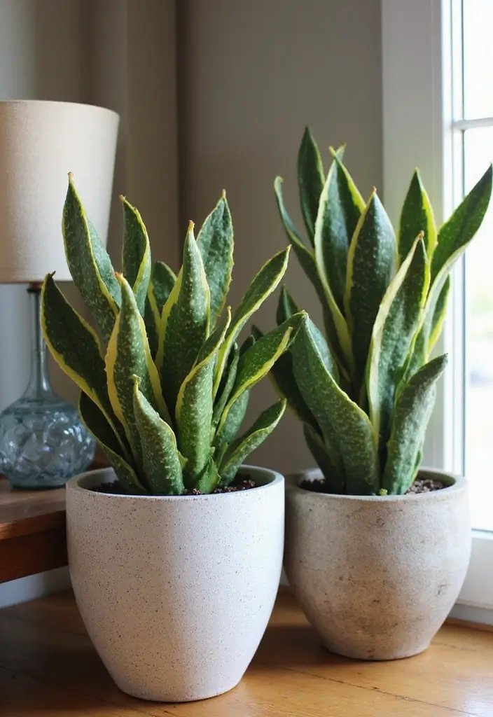 30 Snake Plant Pot Ideas for Stylish Indoor Decor 18 30 Snake Plant Pot Ideas for Stylish Indoor Decor - 18. Seasonal Decor