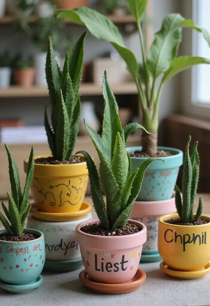 30 Snake Plant Pot Ideas for Stylish Indoor Decor 24 30 Snake Plant Pot Ideas for Stylish Indoor Decor - 24. Personalized Pots