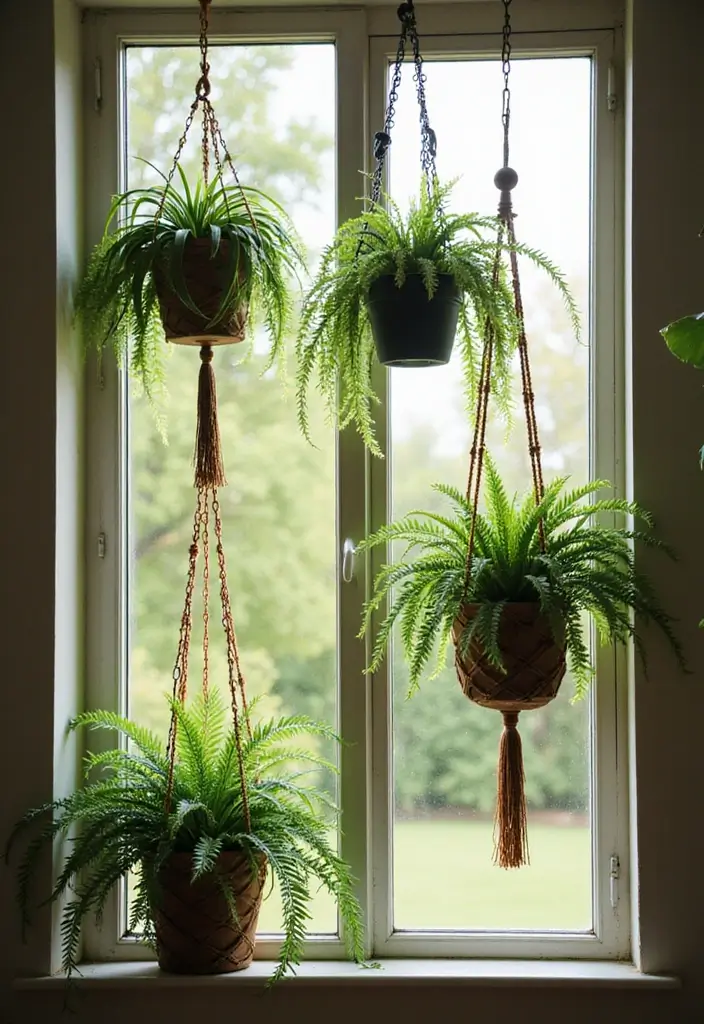 30 Spider Plant Decor Ideas You’ll Want to Try 1 30 Spider Plant Decor Ideas You’ll Want to Try - 1. Hanging Baskets in a Bright Window