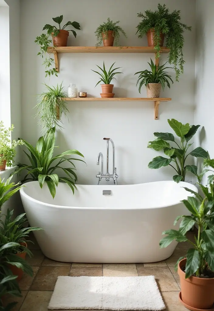 30 Spider Plant Decor Ideas You’ll Want to Try 13 30 Spider Plant Decor Ideas You’ll Want to Try - 13. Incorporate in Your Bathroom