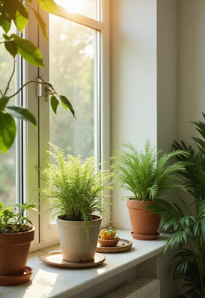 30 Spider Plant Decor Ideas You’ll Want to Try 14 30 Spider Plant Decor Ideas You’ll Want to Try - 14. Spider Plants on a Window Sill