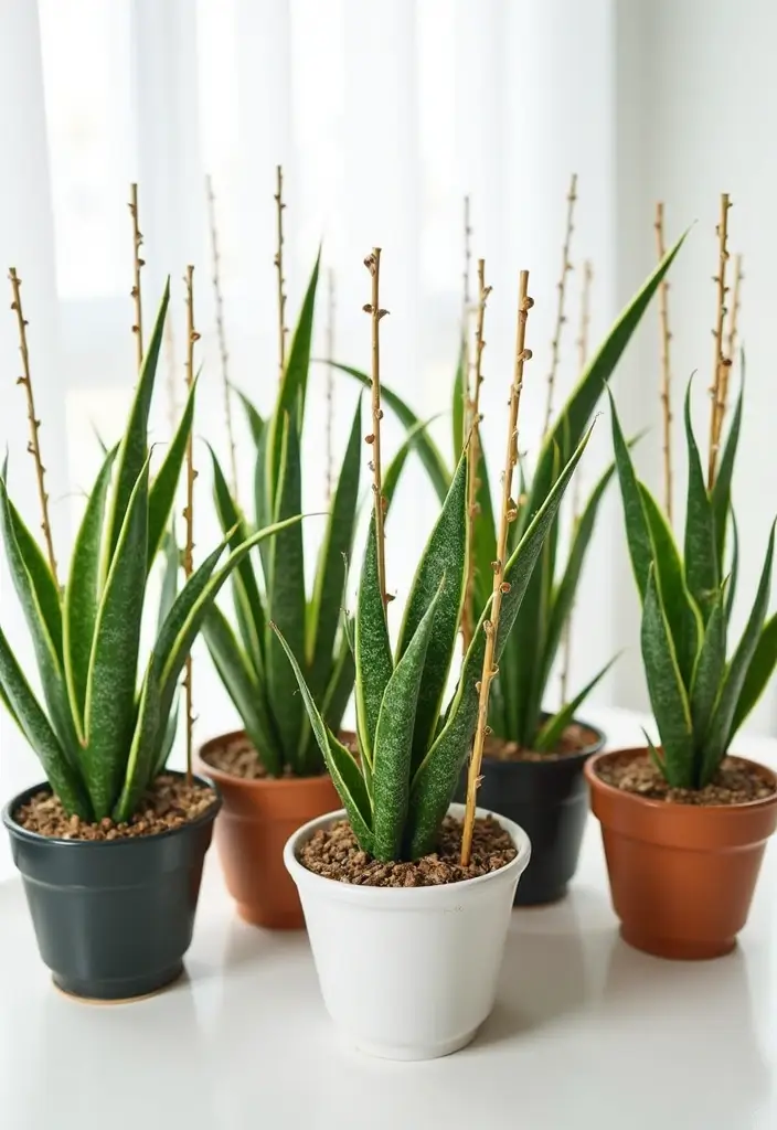 30 Spider Plant Decor Ideas You’ll Want to Try 19 30 Spider Plant Decor Ideas You’ll Want to Try - 19. Use Plant Sticks for Vertical Interest