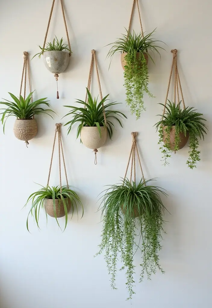 30 Spider Plant Decor Ideas You’ll Want to Try 26 30 Spider Plant Decor Ideas You’ll Want to Try - 26. Use Hanging Wall Planters
