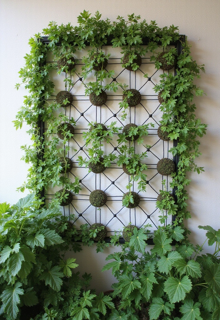 30 Stunning Plant Decor Ideas for a Fresh and Modern Look - 16. Plant Climbing Trellises
